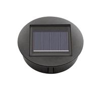 4 PièCes LED Lampes Solaires Remplacement Top Lanterne Solaire Panneau Solaire Alimenté Lanterne Couvercle LumièRes pour Voie ExtéRieure Cour