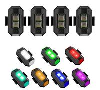 4 Pièces LED Strobe Drone Light 7 Couleurs USB Charge Volant Anti-Collision Veilleuses pour Télécommande Drone,Moto,Voiture,Vélo,Voiture RC,Bateau RC