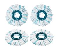 4 Pièces Leifheit Têtes de Rechange, Leifheit Tête de Rechange, Serpillères de Rechange en Microfibres, Clean Twist Disc Mop Micro Kit, pour Les Nettoyage Particules de Saleté, Lavage Sol