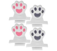 4 Pièces Lève-abattant de Toilettes Patte de Chat en ABS | Installation Rapide sans Outil, Adhésif Fourni, pour Couvercles Ronds à Maison Appartement Couleur Aléatoire