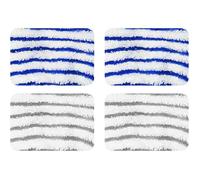 4 Pièces Lingettes Compatible avec Balai Vapeur Rowenta ZR005801/RY7/RY8, Chiffon Microfibre Aspirateur Accessoires Tampons