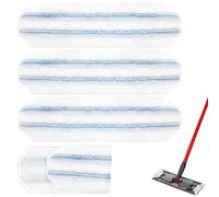 4 Pièces Lingettes de Rechange en Microfibre pour Vileda Recharge pour Balai à Plat H2PrO et O-Cedar H2PrO,Élimination de la saleté Tenace,Lavables en Machine et Réutilisables