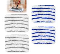 4 Pièces Lingettes Microfibre Lavable pour Rowenta Clean & Steam | Compatibles avec ZR005801, RY7, RY8, YY2731FE, RY8561WH, RY8544WH, RY7xxx, RY8xxx, Serpillière Tampons et Réutilisables