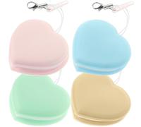 4 Pièces Lingettes Nettoyantes pour Lun et tes et Écran Cœur | Retire Poussière et Traces, Usage Répété, Format Léger, à Glisser Paquet ou Trousse de Caméra Couleur Aléatoire