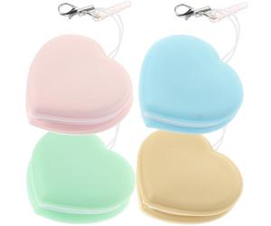 4 Pièces Lingettes Nettoyantes pour Lun et tes et Écran Cœur | Retire Poussière et Traces, Usage Répété, Format Léger, à Glisser Paquet ou Trousse de Caméra Couleur Aléatoire