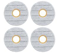 4 pièces lingettes pour Dreame X60 Pro Ultra Complete/Matrix10 Ultra/L10s ultra Gen3/X50 Ultra Complete/L20 Ultra/L50s Pro Ultra/L10s Pro Gen3/Xiaomi X20 Max/X20 Pro/Mova E40 Ultra Aspirateur