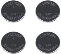 4 pièces LIR2032 Pile Bouton Rechargeable / 70mAh !Capacité ! / Pile Bouton Remplace la Pile Bouton CR2032-Button Cell 3.7V par ex.Carte mère,Bougies électriques,Ordinateur de vélo,Jouets