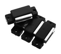 4 Pièces Loqueteau Magnétique Noir en Acier Inoxydable