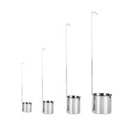 4 Pièces Louche à Sauce en Acier Inoxydable 50ml Échelle de Mesure | Bar et Coffee Shop, Fonction Multiple, Résistance à Corrosion, Finition Argentée, Format Compact