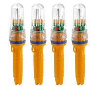 4 pièces lumière de pêche filet sous-marin balise bouée Signal lumineux indicateur lumineux leurres détecteur de poisson lampe clignotant Double Flash lampe Simple et pratique ( Color : White green li