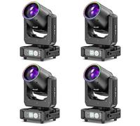 4 pièces Lyre LED 230W 7R Beam Mini lumière de scène 14 couleurs 14 Gobos RGBW Disco Lumière Rotative dmx512 Prisme Jeu de Lumiere pour DJ Club Fête Bar Théâtre Mariage