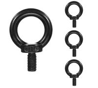 4 Pièces M10 * 18 mm Boulons à œil, Boulons à oeil en 304 Acier Inoxydable Boulons à œil en Forme de Bague Filetage Mâle Vis à Anneau Boulon Anneau de Levage Soudés Fermés, pour Levage de Vie