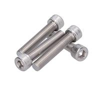 4 Pièces M10 Boulon Hexagonal à Tête Hexagonale Boulon à Tête Hexagonale A2 en Acier Inoxydable 1.25mm à Pas Fin Matériel de Fixation de Machine(M10*55)