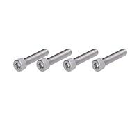 4 Pièces M10 Boulon Hexagonal à Tête Hexagonale Boulon à Tête Hexagonale A2 en Acier Inoxydable 1.25mm à Pas Fin Matériel de Fixation de Machine(M10*50)