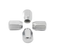 4 pièces M10X1.25 18mm écrou de moyeu de roue chromé compatible avec les pièces de moto automobile ATV UTV Quad Bike Scooter Buggy véhicule Moto pièces Compatible avec jante en aluminium