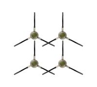 (4 Pièces) M3, M330 Pro, M2 Pro, M210 Brosses Latérales de Remplacement Pour Lefant M210B, M213S, M210S, M210, M213, M210 Pro, M210P, M1, M310, M320, OKP Life K2, K3, K3A, K4, K5, Aspirateur Robot