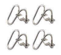 (4 pièces) M6 x 60 x 25 mm - Boucle de tube en acier inoxydable 308 - Connecteur croisé en forme de U pour ferme, serre, clôture, tube maximum