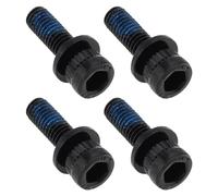 4 Pièces M6x18mm Boulons d'étrier Adaptateur VTT Frein à Disque Hydraulique Compatible avec Shimano Longueur 25 Mm Noir