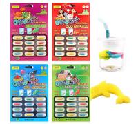 4 Pièces Magic Grow Capsules devient plus grand dans l'eau Animaux Magiques Jouet Capsules de Mer Cognition Éponge Pilules Jouets Éducatifs pour Enfants (Coloré)