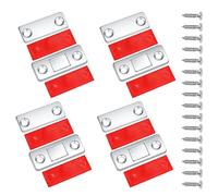 4 Pièces Magnetique Aimant Porte Placard, Loquets Magnétiques à Coller Fermeture Adhesif Aimanté Puissant pour Porte Coulissante Tiroirs Fenêtre Armoire