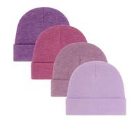 4 Pièces Manchette Pliante Chapeaux En Coton Pour Nourrissons Casquettes De Pull Extensibles Pour Les Nouveau-nés Séances Photo À L'hôpital Réunions De Famille Sorties Nouveau-nés Chapeau Essentiel