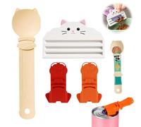 4 Pièces Mangeoires à Bande pour Chat Distributeur friandise Chat | Accessoires pour Chat Cuillère pour Pâtée Nourriture Humide et Friandises Liquides Adaptée aux Repas Quotidiens du Chat