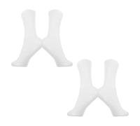 4 Pièces Mannequin de Pied en PP Blanc , Présentoir à Chaussures