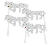 4 Pièces Marionnette de Cheval D'ombres Chinoises Soi-même