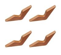 4 Pièces Marque-page en Bois, Support de Lecture Main, Léger | Écarteur de Pages, Garde le Livre Ouvert, Confortable, Accessoire de Lecture pour Usage Quotidien