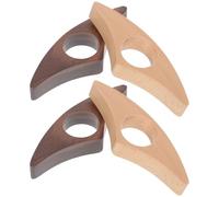 4 Pièces Marque-page en Bois, Support de Pages Ergonomique | Hêtre ou Noyer, Léger et Pratique, Lecture Confortable, Accessoire pour Amateurs de Livres et Bureau Couleur Aléatoire