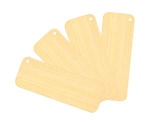 4 Pièces Marque-page Vierge en Bambou, Fait Main Fleurs Séchées | Surface Légère, Repérage Facile des Pages, pour Journaux et Bibles, Lecture en Bibliothèque, Écrivains