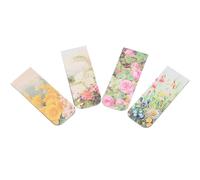 4 Pièces Marque-pages Magnétiques Artistiques pour Livres, Papier | Style Rétro Inspiré de Tableaux Célèbres, Clips Souples pour Étudiants, Usage Maison et Extérieur