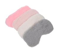 4 Pièces Masque de Sommeil pour Garçon et Filles en Chinlon | Bandeau de Nuit Respirant, Usage Lit et Voyage, Design Adorable Couleur Aléatoire