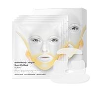 4 Pièces Masque Facial Tenseur Et Liftant, Masque Anti-Tension Au Rétinol, Pour Un Visage Plus Ferme Et Le Cou, Ruban De Levage Du Visage 3d Pour V-Line