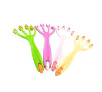 4 Pièces Masseur à Rouleaux à Quatre Griffes, Rouleau Manuel Abs | Tête et Pieds, Stimulation des Points D’acupuncture, Usage Corps, Lecture ou Tv Couleur Aléatoire