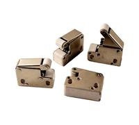 4 pièces, mécanisme d'ouverture push pull pour trappes d'inspection - nouveau modèle mini Latch L001C Argent
