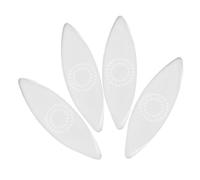 4 Pièces Médiators Liuqin en Nylon Blanc, Étudiants Débutants | Usage Réutilisable, Son Clair et Brillant, Surface Lisse, Bords Nets, pour Répétition Maison et Éducation Musicale
