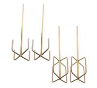 4 Pièces Mélangeur Hexagonal pour Perceuse, Acier | Accessoire de Chantier, Mélange de Peintures et D'époxy, Tête à Six Pans, Transport Facile