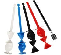 4 pièces Mélangeurs époxy pour Perceuse Avec d'extension palette de mélange d'agitateur de peinture pour foret 1/4(5pcs)