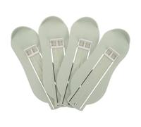 4 Pièces Mesureur de Pointure Junior, PP Vert Clair | Mesure Précise, Format Portable à Main, Usage Maison et Achats en Ligne, pour Parents et Tout-petits