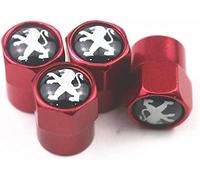 4 Pièces Métal Capuchon de Valve Auto pour Peugeot 206 207 308 408 508 RCZ 208 3008 2008 4008, Capuchon Antipoussière, Bouchon de Valve, Couvre-Valve, Étanche丨Anti Rouille