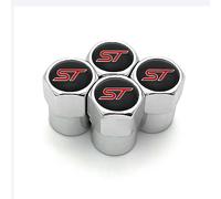 4 Pièces Métal Capuchon de Valve Pneu Voiture pour Ford St Line Focus X 2 3 Mondeo Fiesta Kuga MK2 MK3 MK4 Résistant à la Corrosion Voiture décoration Accessoires,C