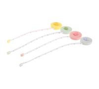4 Pièces Mètre Ruban Rétractable, Flexible, Mini, Plastique | Mesure des Courbes et Découpe, Bords Sûrs, Design Simple, Facile à Transporter, Usage Quotidien