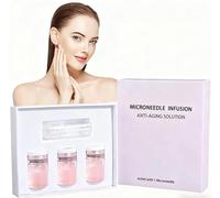 4 Pièces Micro Infusion Visage, Sérum pour Système de Micro-Infusion, Système Facial Avec Sérum, Kit Anti-âge par Microneedling, Hydratant, Anti-Rides, Visage Peau Lisse Pour Tous Types