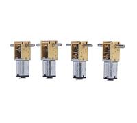 4 Pièces Micro Moteur à Engrenages N20 DC 6V 8 TR/Min 13 TR/Min 26 TR/Min 68 TR/Min Forte Conductivité Double Arbre Moteur De Réduction De Vitesse à Vis sans Fin pour Robot RC Jouets électroniques