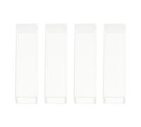 4 Pièces Microcuvette en Verre Standard 10mm Transparente | Chemin Optique Clair, Forte Transparence, Adaptée aux Photomètres, Analyses Spectrales et Comparatives en Laboratoire