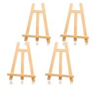 4 Pièces Mini Chevalets en Bois 15 x 20cm Petit Chevalet de Table Pliable pour Mariage Anniversaire Fête Décoration de Photos