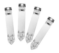 4 Pièces Mini Ouvre-flacon de Petite Taille en Acier Inoxydable | Petit Flacon et Bouteille, Prise Confortable, Texture Lisse, Argenté, Pratique pour Soignants