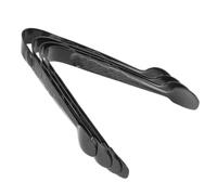 4 Pièces Mini Pinces à Sucre en Acier Inoxydable Noir Élégantes | Poignée Antidérapante, Design Moderne Sophistiqué, Utilisation Portable pour Bureaux et Cuisines