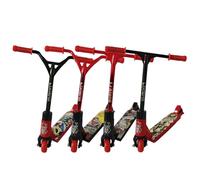 4 Pièces Mini Vélos, Finger Scooter à Doigts, Doigt Scooter Scooter Set | Mini Scooters pour Entraînement et Loisirs, Jouet de Jouets Educatifs Jouets Fête pour Enfant Adultes (Noir et Rouge)